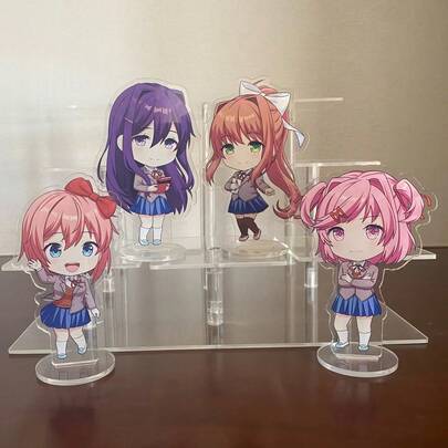 10cm Acrylic Standee Desk Decor Model Gift Of Cute Sayori, Natsuki, Yuri, Monika From Doki Doki Literature Club