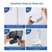 Portátil, Bomba Dispensadora De Agua Potable Recargable Con Bandeja, Bomba De Agua Eléctrico Automático, Dispensador Portátil De Bajo Ruido, Para Hogar, Cocina Y Oficina - Blanco - Ver 6