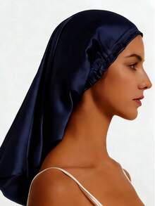 1件畅销长发睡眠帽，女士蕾丝弹力缎面发帽