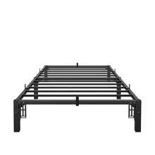 TWIN Negro Cama Individual de Metal de 10" de Altura con Espacio de Almacenaje, para Dormitorio - Negro - Ver 2