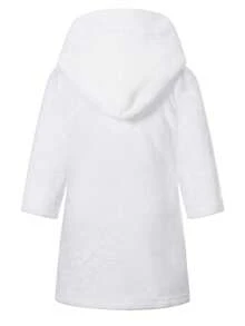 1pc Minimalist & Clean Style Children's Comfortable Casual Wear, Girls - White - View 3