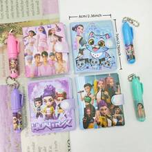 Kpop Hunter迷你日记套装，便携式口袋笔记本，学校、办公室和学习必备，送给朋友和情侣的最佳礼物，适合斋月、情人节、新年、复活节、感恩节 - 彩色 - 查看 3