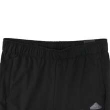 Adidas 女士休闲锥形七分裤，轻薄面料，适合运动、休闲和日常穿着，春夏款 - 黑色/炭灰 - 查看 5