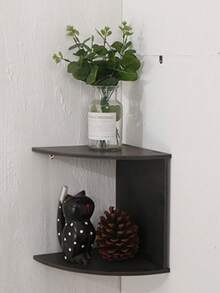 1pc Multi-Layer Moon & Star Shaped Corner Wall Shelf, Floating Corner Storage Rack With Decorative Elements For Living Room, Bedroom And Bathroom, Suitable For Boho Style Home - Multicolor - View 16