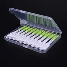 40/120/150/200 PCS Cepillo Interdental de Silicona Cepillo de Dientes Limpieza Entre Dientes Cepillo de Dientes Suave Hilo Dental Palillo de Dientes - 120 piezas azules - Ver 5