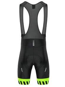 Qualicos 男士骑行带垫短裤，4D加厚垫，带口袋，数码印花，防滑硅胶腿带，公路自行车短裤 - 黑色 - 查看 8