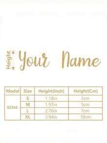 1pc Customizable Name Removable Car Body Decal Sticker, Personalized Metallic Gloss Sticker Suitable For Water Bottles, Lunch Boxes, Personal Items, Glass, Cups, Drums, Balloons, Calligraphy Stickers, Gift Boxes, Multi-Purpose, Suitable For Housewarming - Multicolor - View 6