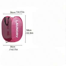 网状洗衣篮，可折叠弹出式洗衣篮，带提手，大侧袋，适用于儿童房、宿舍、房车、邮轮，灰色衣橱收纳整理篮，卧室/宿舍必备衣物收纳整理袋，大学宿舍收纳箱，洗衣袋，洗衣机袋，用于洗衣、浴室、旅行，可存放脏衣服和干净衣服、胸罩，宿舍必备，衣橱收纳好帮手 - 彩色 - 查看 3