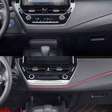 1/2pcs 2m Car Leather Interior Gap Filler Trim, Sealing Edge Frame Crevice Filler, Center Console & Door Decorative Line. It Can Be Used For Sealing And Decorating Gaps, And Also Has Certain Waterproof Performance. - 2-meter Red Leather Trim Strip - View 9