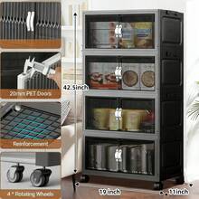 5layer Plastic Storage Bins, Foldable Storage Bins With LIDS And Wheels, Foldable Storage Boxes With Doors, Closet Storage And Storage Drawerscloset Organization And Storage,Dresser Organizer,Organizadores Para Habitación,Toy Storage Organizer,Closet Organizer,Clothes Organizer,Storage Organizer,Storage Cabinet,Organizadores Para Habitación,Clothes Storage,Kitchen Storage,Kitchen Organization And Storage,Storage Organizer For Bedroom,Cabinet Organizer,Room Organization,Under Bed Storage,Room Decor,Home Decor,Organization And Storage,Storage Organizer,Bathroom Storage,Home Organization And Storage,Home Organization And Storage,Pantry Organization And Storage, Foldable Stackable Lockers Outdoor Decor, - 4層 - 查看 10