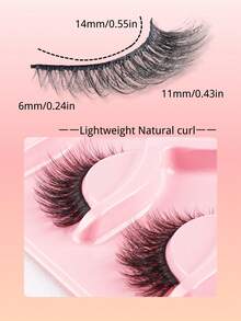 5 Pairs Luxurious Fluffy Strip Lashes, 3D Faux Mink False Eyelashes, Thick & Wispy Cat Eye Lashes, Soft Lightweight Reusable False Lashes, Natural To Dramatic Eye Makeup Look, Suitable For Daily Wear, Wedding, Party, Christmas, Halloween, Valentine's Day And Thanksgiving, Fluffy Fake Eyelashes Strip Lashes, Lashes, Eyelashes, Fake Lashes - Criss Cross lashes - View 7