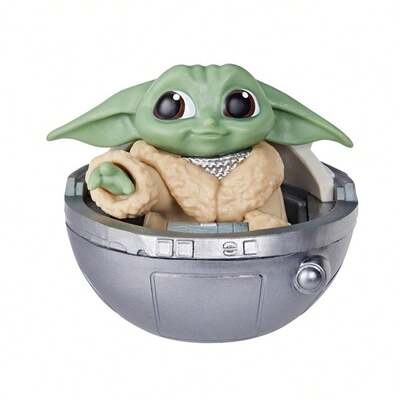 尤达宝宝礼物，尤达宝宝2.2英寸可动人偶，尤达宝宝玩偶，成人纪念桌面摆件