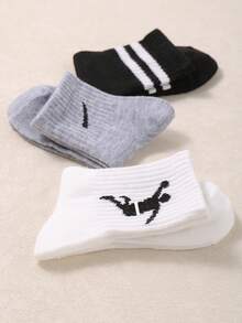 15 Pairs Kids' Random Striped Elastic Socks, Suitable For Daily Matching, School, Uniform Or Sports Shoes, Hot Selling Product - Multicolor - View 4