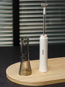 1个电动奶泡器，手持式奶泡机，自动咖啡拉花牛奶蒸汽器，无线充电式电动奶泡器，适合厨房和户外使用，情人节、母亲节的绝佳礼物 - 彩色 - 查看 10