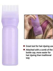 2pcs Set: 1pc Refillable Bottle For Dry Cleaning/Shampoo/Dye/Weigh/Perm, And 1pc Scalp Massager/Hair Brush, 2-In-1 Wet & Dry Scalp Massage/Hair Washing Brush, Suitable For Men And Women