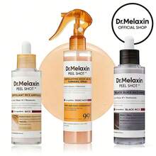 Dr.Melaxin Peel Shot Skin Exfoliating 3-Piece Set, Rice Ampoule + Kojic Acid Turmeric Spray + Black Rice Ampoule, Gentle Peel Brightening Facial Care Kit For Dull Uneven Skin Tone - Salicylic Acid - View 8