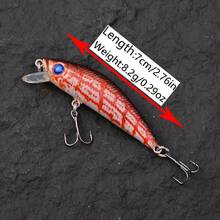 5pcs Mini Floating Jerkbait Minnow Hard Bait Artificial Wobbler For Bass Pike Trolling Crankbait Fishing Lures Tackle Swimbait - Multicolor - View 4