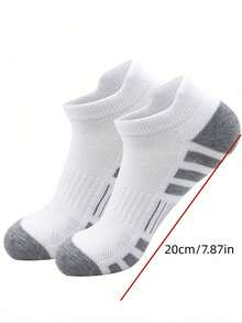 6 Pairs Men's Ankle Socks, High Quality Low-Cut Round Neck Breathable Mesh, Versatile Casual Men's Boat Socks - Multicolor - View 4