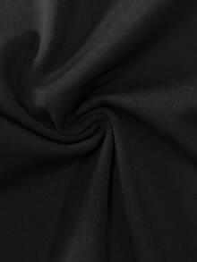 Bộ jumpsuit ôm sát cơ thể gợi cảm, thời trang, cổ chữ V sâu, buộc dây sau lưng, mẫu mới Xuân/Hè. - màu đen - Xem 7
