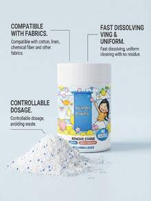 Detergente en polvo para la ropa, limpieza, eliminación de manchas, suavizante, fragancia fresca y natural, apto para el lavado diario del hogar - Multicolor - Ver 5