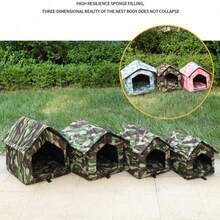 Outdoor Waterproof Cat House Dog Bed - Warm Thickened Windproof Pet Shelter - Type a - View 2