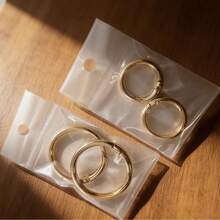 2 Stücke Metall Federklemmen O-Ring Karabiner aus Zinklegierung, runde Federklemmen O-Ring Karabiner für Bergsteigen, Geldbörse, Schlüsselanhänger, Tasche, Bekleidungszubehör, Reiseaccessoires, Urlaubsnotwendigkeiten, Schlüsselanhänger - Verschiedenfarbig - Übersicht 2