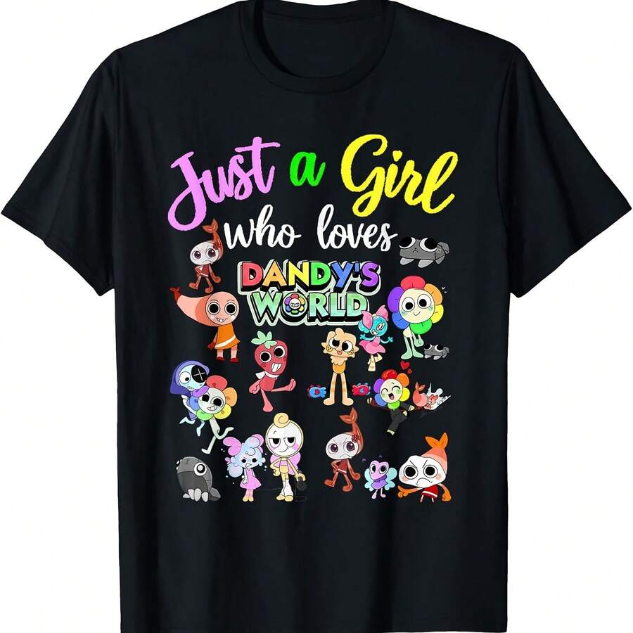 Dandy's World Costume For Birthday, Cistmas T-Shirt - 黑色6 - 查看 1