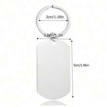 1件装新手爸爸礼物 怀孕公告 准爸爸礼物 第一个父亲节礼物创意 即将成为爸爸的准爸爸钥匙扣 - 銀色 - 查看 4