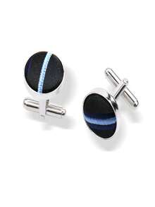 4件套男士商务领带、翻领别针西装、婚礼派对礼物、日常时尚条纹领带套装 - 水鴨藍 - 查看 6