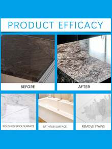 Quitamanchas de piedra, limpiador y abrillantador de mantenimiento para pisos de piedra y baldosas, agente de limpieza desengrasante y brillante - Multicolor - Ver 5