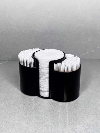 浴室梳妆台美容收纳盒 - 球形收纳盒 - 透明化妆配件收纳盒，适合存放美容产品、湿巾、球形物品、牙线、化妆刷等。