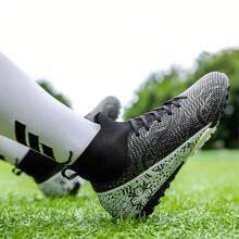 Men's Soccer Cleats, Women's Indoor Soccer Shoes, Unisex Baseball Turf Shoes, Football Cleats, Adult Soccer Shoes, Training Athletic Sneakers - Black - View 1