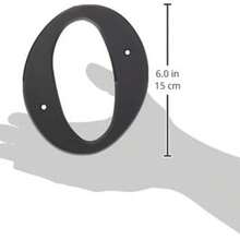 Hy-Ko Products 30210 Casa de plstico nmero 0 (cero), 6 pulgadas de alto, negro - black1+0 (cero) - Ver 3
