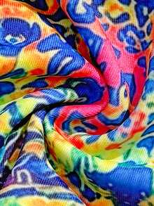 Conjunto de ropa de playa con estampado floral casual, con cordón y nudo en la espalda, adecuado para vacaciones de verano, escenario y concierto - Multicolor - Ver 9