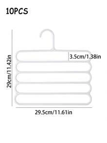 10件装多功能五层塑料围巾收纳架，防滑围巾领带展示架，节日装饰，房间装饰，家居装饰，卧室装饰，母亲节礼物，送给妈妈的礼物，也适用于洗衣房