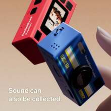 1080P Mini Keychain Camera - 0.96" HD Screen, 8MP Vintage SLR Design, 160° Wide Angle, Anti-Lost Strap, Rechargeable Portable DV Camera Suitable For Adults/Teens/Outdoor Travel - Multicolor - View 5