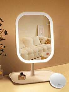 Gương trang điểm LED, Gương trang điểm có đèn, Gương cầm tay, Gương trang điểm mini 3 chế độ chiếu sáng, Điều khiển cảm ứng, Chân đế gấp gọn, Gương phòng ngủ, Gương trang điểm du lịch có đèn, Gương sạc pin USB, Thích hợp cho nhà/phòng tắm/phòng ngủ/văn phòng/phòng khách, Quà tặng Halloween Giáng sinh cho nữ, Trang trí nhà/phòng, Trang trí nhà mùa thu, Quà tặng, Du lịch, Đồ dùng giá rẻ, Vật dụng cần thiết khi đi du lịch - Nhiều màu - Xem 7