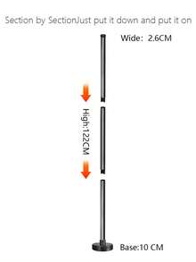 GCTECHING 1pc LED Floor Lamp, Modular Floor Lamp With Bluetooth App, Indoor RGB Color Night Light For Living Room, Bedroom, Gaming Room, Valentine's Day Decor (USB Powered - Remote Control Batteries Not Included) - Floor Lamp - View 7