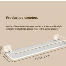 2件套浴室悬浮置物架 - 壁挂式设计，适用于浴室、厨房、洗衣房、农舍，用于收纳和房间装饰