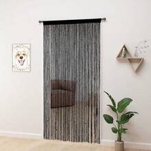 Beaded Curtain Beaded Curtains For Doorways Crystals Suitable For Interior Hanging Decoration And Partitions Closet Curtains 39x79, Black - 991Wx200Lcm1PanelsBl - View 8