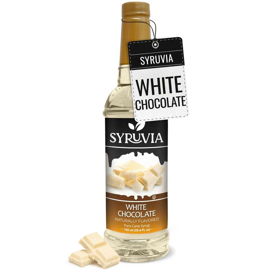 Syruvia White Chocolate Syrup For Coffee 25.4 Ounces White Chocolate Coffee Syrup - 25.4 Fl Oz - View 1