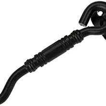 201 Gancho de cabina de acero inoxidable y pestillo de puerta con ojo, cerrojo puerta granero, pestillo de ojo de puerta pequeo con tornillo para ventana de puerta de cobertizo - como se muestra en la figura - Ver 8