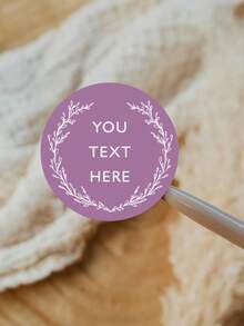 Custom Round Stickers, Vinyl Stickers Wedding, Personalized Thank You Stickers Business, Sage Party Favor Labels, Custom Circle Stickers,School Supplies,Back To School - Multicolor - View 14