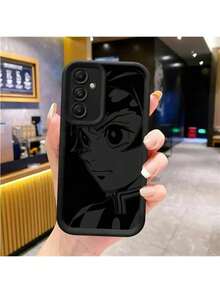 Fast EU Shipping (DE & ES) SAMSUNGFunda De Teléfono De Diseño De Anime MF For Samsung Galaxy A16 A55 A25 A35 A15 A54 A34 A14 A24 A53 A33 A23 A13 A52 A32 A22 A12 A51 A71 A72 A73 A52S, Silicone Protective Case, High Quality, Soft And Shockproof - 黑色 - 查看 5