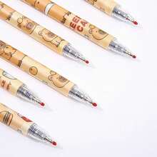 Capybara 6pcs Cute Erasable Retractable Gel Ink Pens - 0.5mm Fine Point Blue Ink, Cartoon Writing Office School - Women Girls Boys,Large-Capacity Multi-Layer Pencil Case,Back To School Supplie Essentials Cartuchera Escolar Office Supplies Valentine's Day Gifts