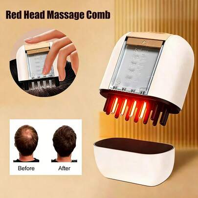 AXH 电动护发油涂抹器头皮按摩器，生发梳和精华按摩梳