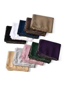 1 Stück Damen Einfarbiger Chiffon Hijab mit Kettenkante, leicht & atmungsaktiv, Kopftuch mit metallischer Kontrastfarbe-Kette, vielseitig & UV-schützend, geeignet für den täglichen Gebrauch - Verschiedenfarbig - Übersicht 7