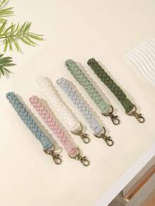 Boho 1pc Colorful Hand-Woven Bohemian Style Keychain, Car Key Pendant, Bag Decoration, Bracelet Car Accessories Bag Charm School Cute Goth Y2k Bag Accessories Lanyards With Id Holder Car Accessories Bag Charms - Multicolor - View 3