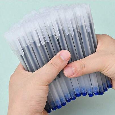 10/20/30/50 piezas Bolígrafo de bola de 0,5 mm, Bolígrafo de copia de carbón azul, Artículos de papelería de vuelta a la escuela