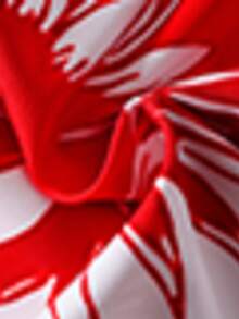 2件套 少女碎花吊带背心+阔腿裤，春夏款 - 紅白色 - 查看 10